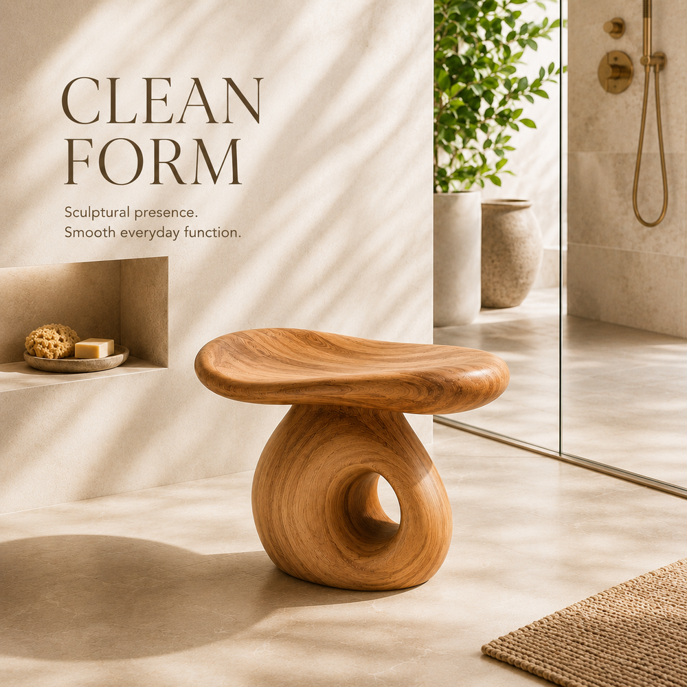 Calder Organic Modern Shower Bench - Design 018 - product image 08