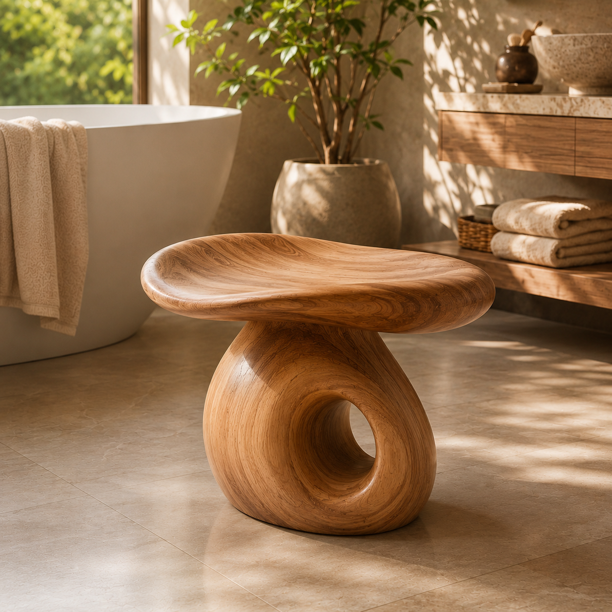 Calder Organic Modern Shower Bench - Design 018 - product image 11