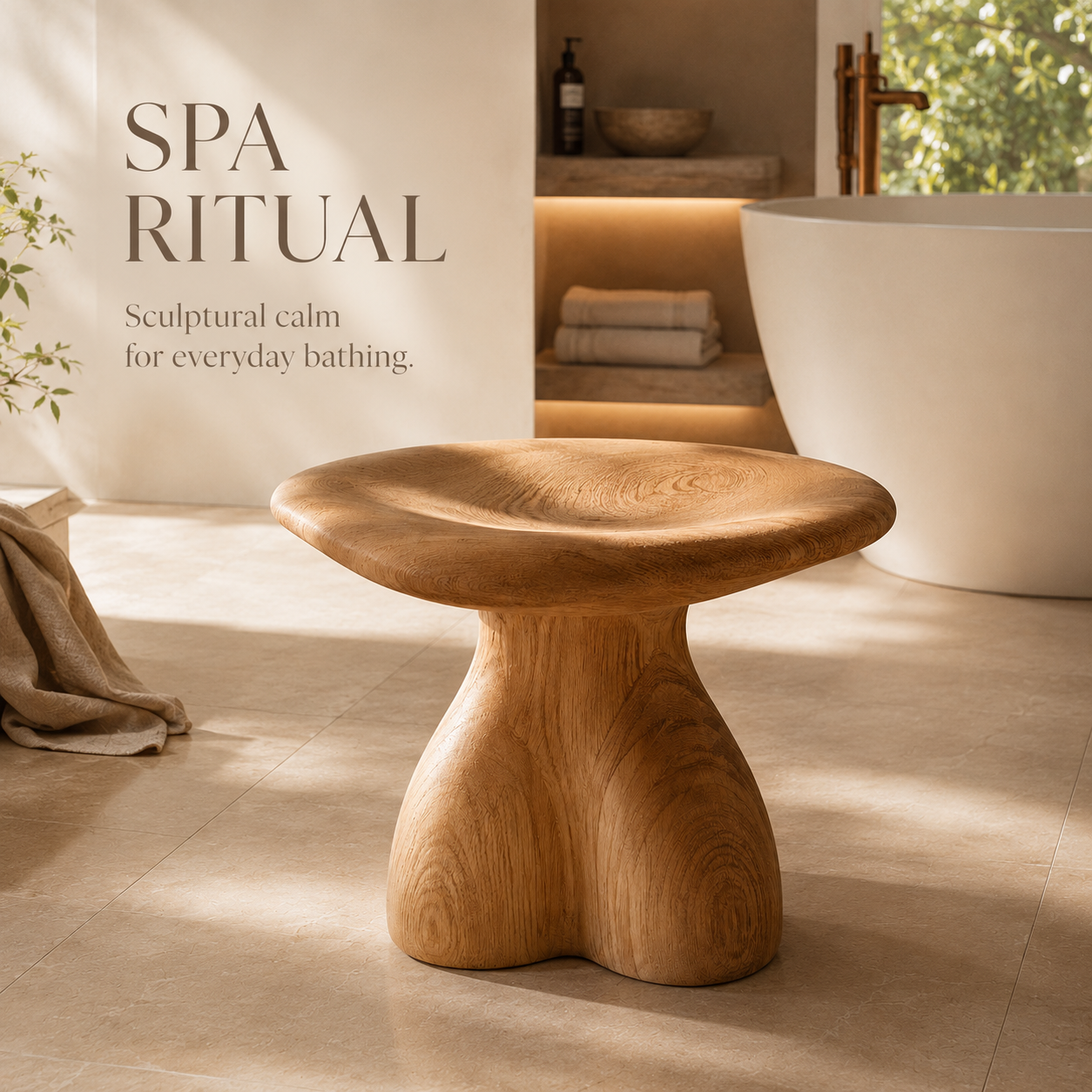 Brielle Sculpted Shower Seat - Design 020 - product image 02