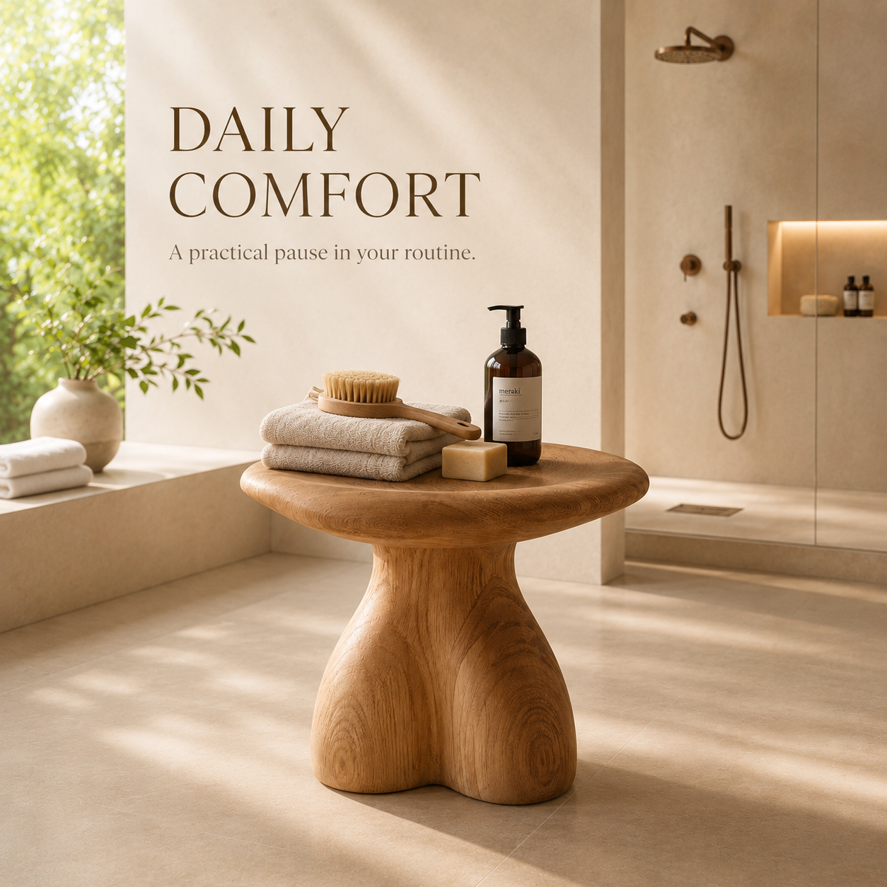 Brielle Sculpted Shower Seat - Design 020 - product image 08