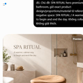 Mira Organic Bathroom Bench - Design 022 - main view