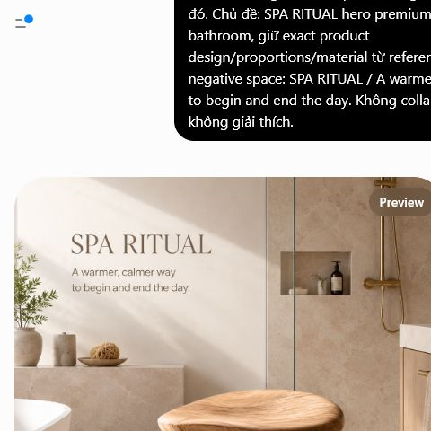 Mira Organic Bathroom Bench - Design 022 - main view
