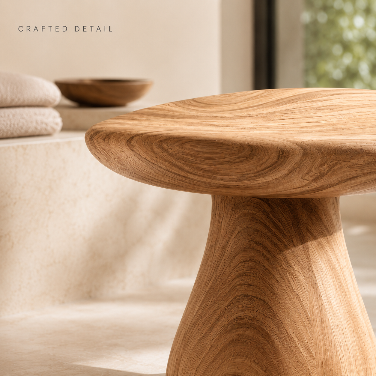 Mira Organic Bathroom Bench - Design 022 - product image 05