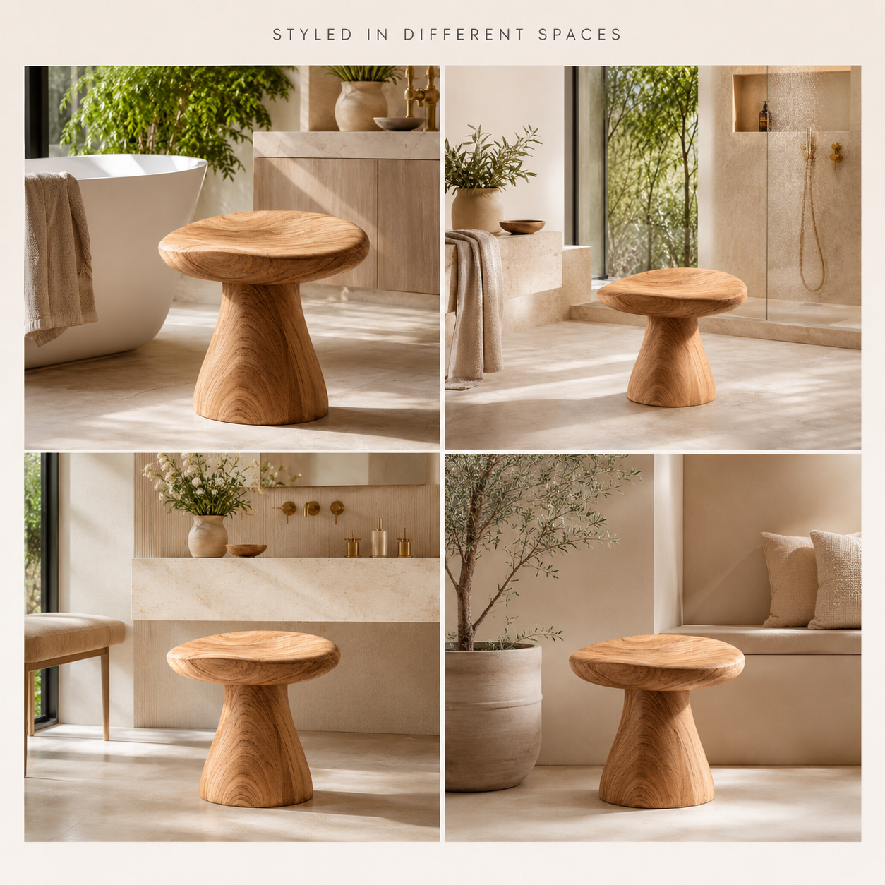 Mira Organic Bathroom Bench - Design 022 - product image 09