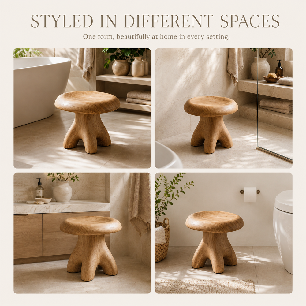 Rowan Sculptural Shower Seat - Design 023 - product image 08