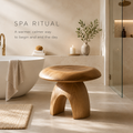 Liora Warm Wood Spa Bench - Design 024 - main view