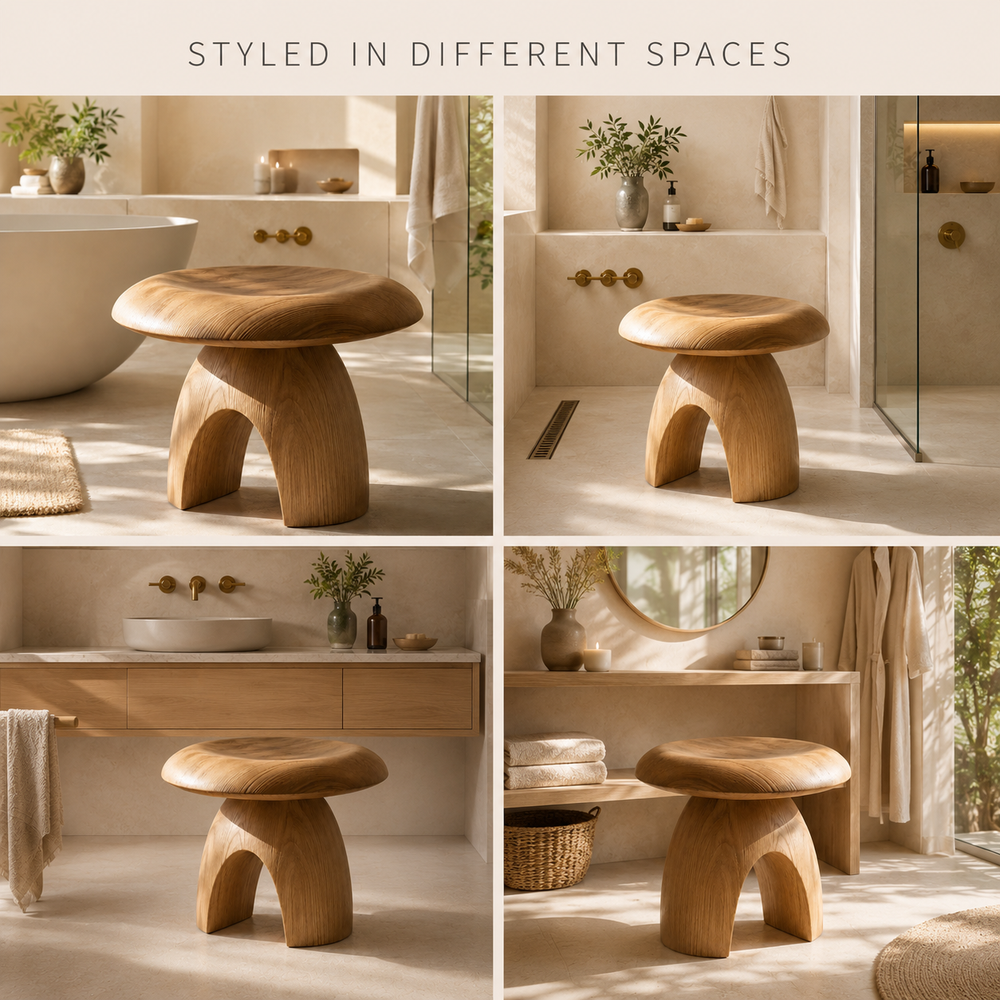 Liora Warm Wood Spa Bench - Design 024 - product image 03