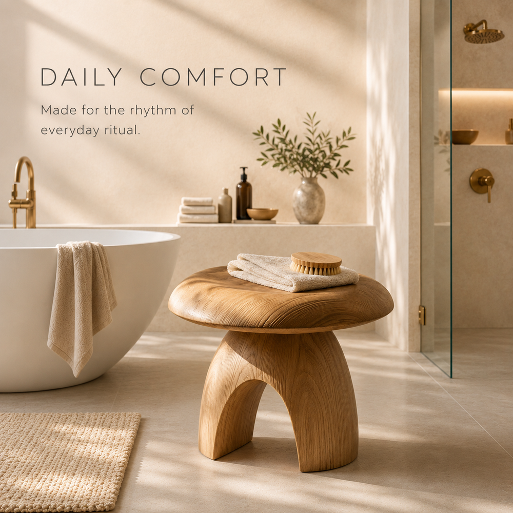 Liora Warm Wood Spa Bench - Design 024 - product image 09