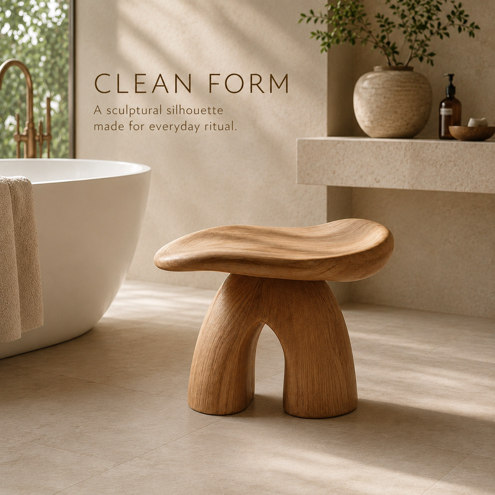 Soren Rounded Shower Bench - Design 025 - product image 02