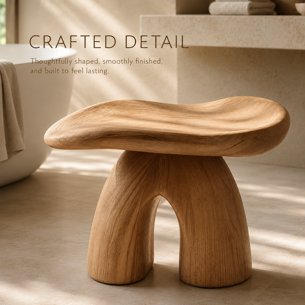 Soren Rounded Shower Bench - Design 025 - product image 03