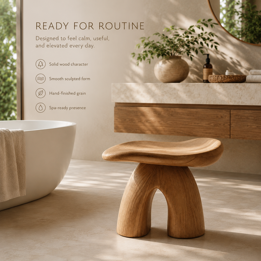 Soren Rounded Shower Bench - Design 025 - product image 07