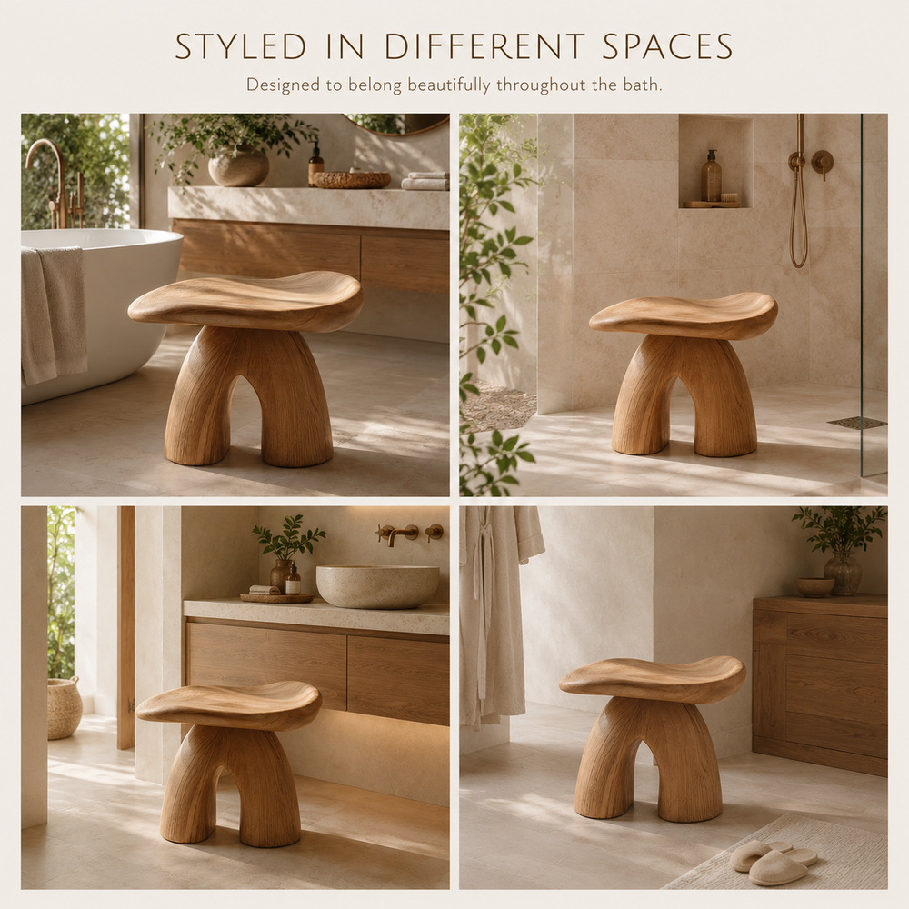 Soren Rounded Shower Bench - Design 025 - product image 09