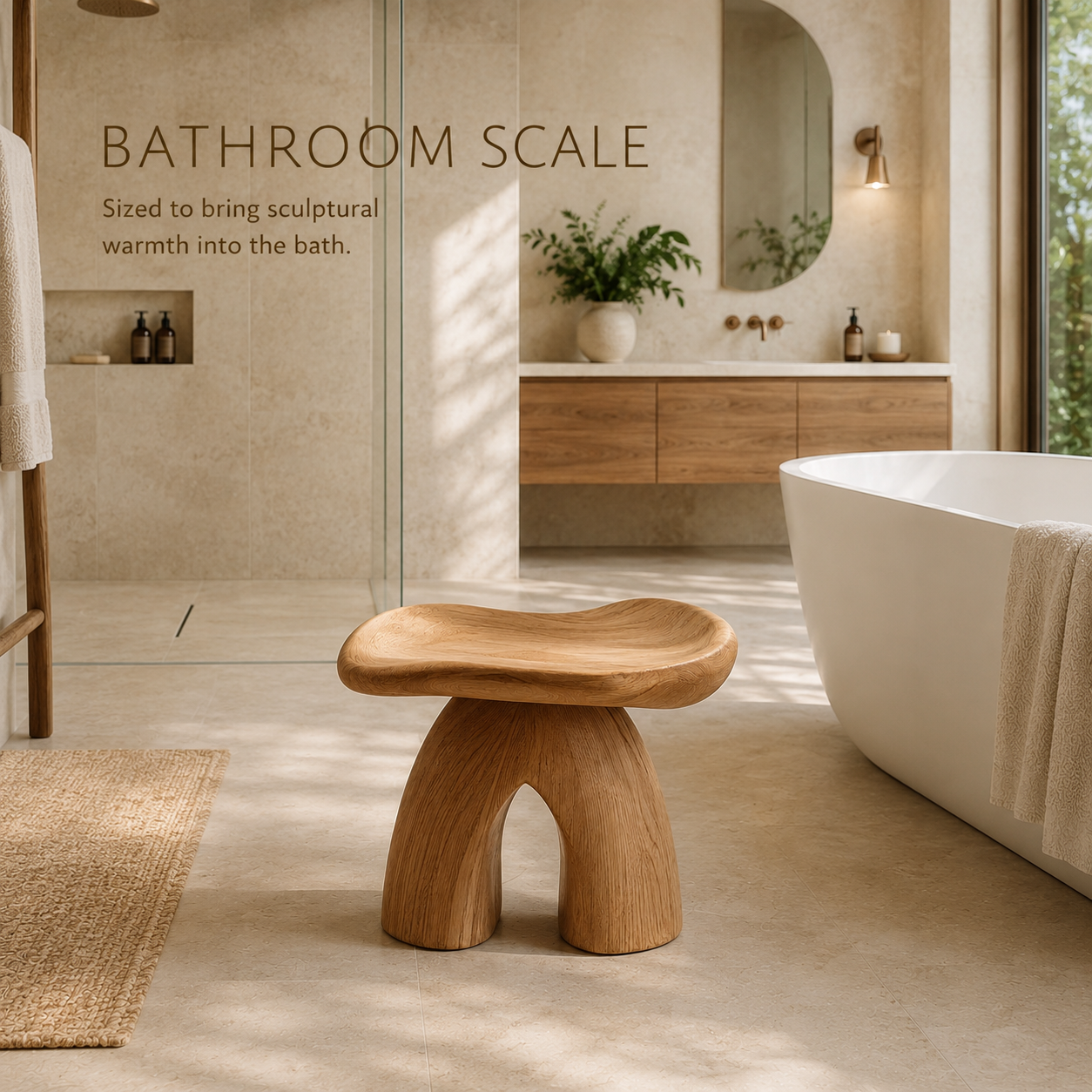 Soren Rounded Shower Bench - Design 025 - product image 10