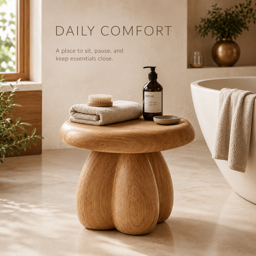 Veyra Soft Curve Shower Bench - Design 027 - product image 02