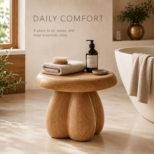 Veyra Soft Curve Shower Bench - Design 027 - product image 02