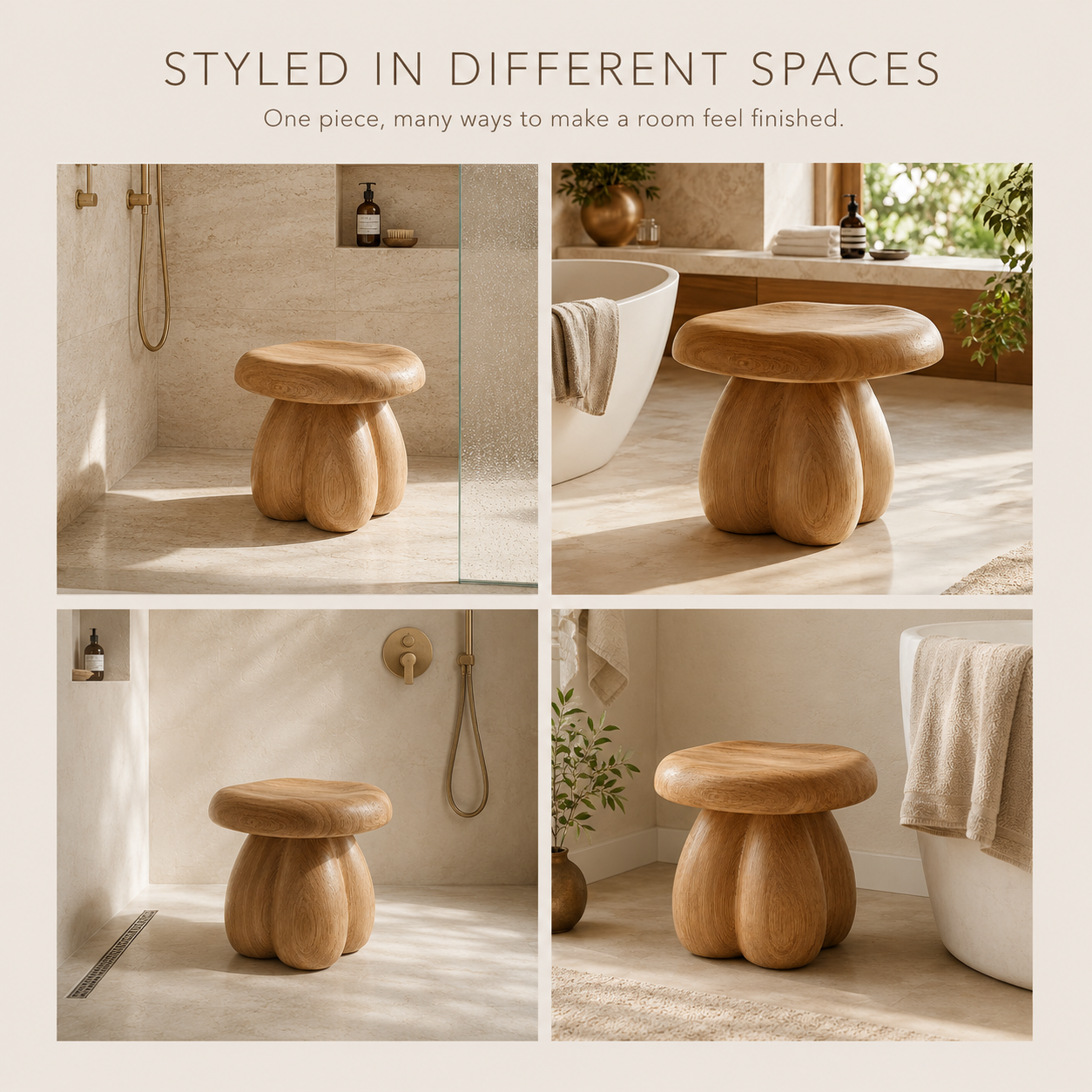 Veyra Soft Curve Shower Bench - Design 027 - product image 07