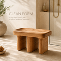 Calder Organic Modern Shower Bench - Design 028 - main view
