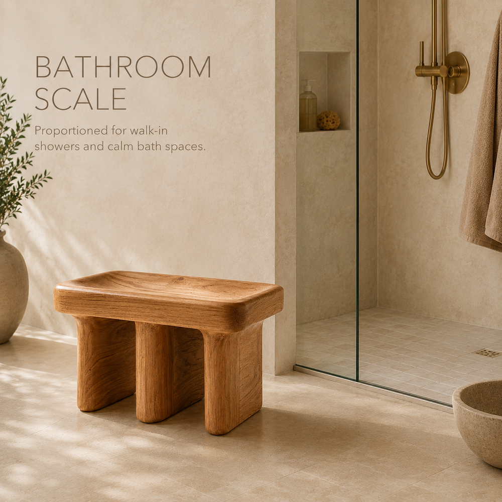 Calder Organic Modern Shower Bench - Design 028 - product image 09