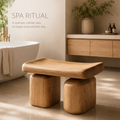 Brielle Sculpted Shower Seat - Design 030 - main view