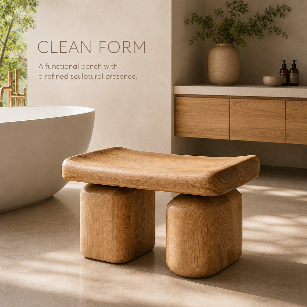 Brielle Sculpted Shower Seat - Design 030 - product image 02