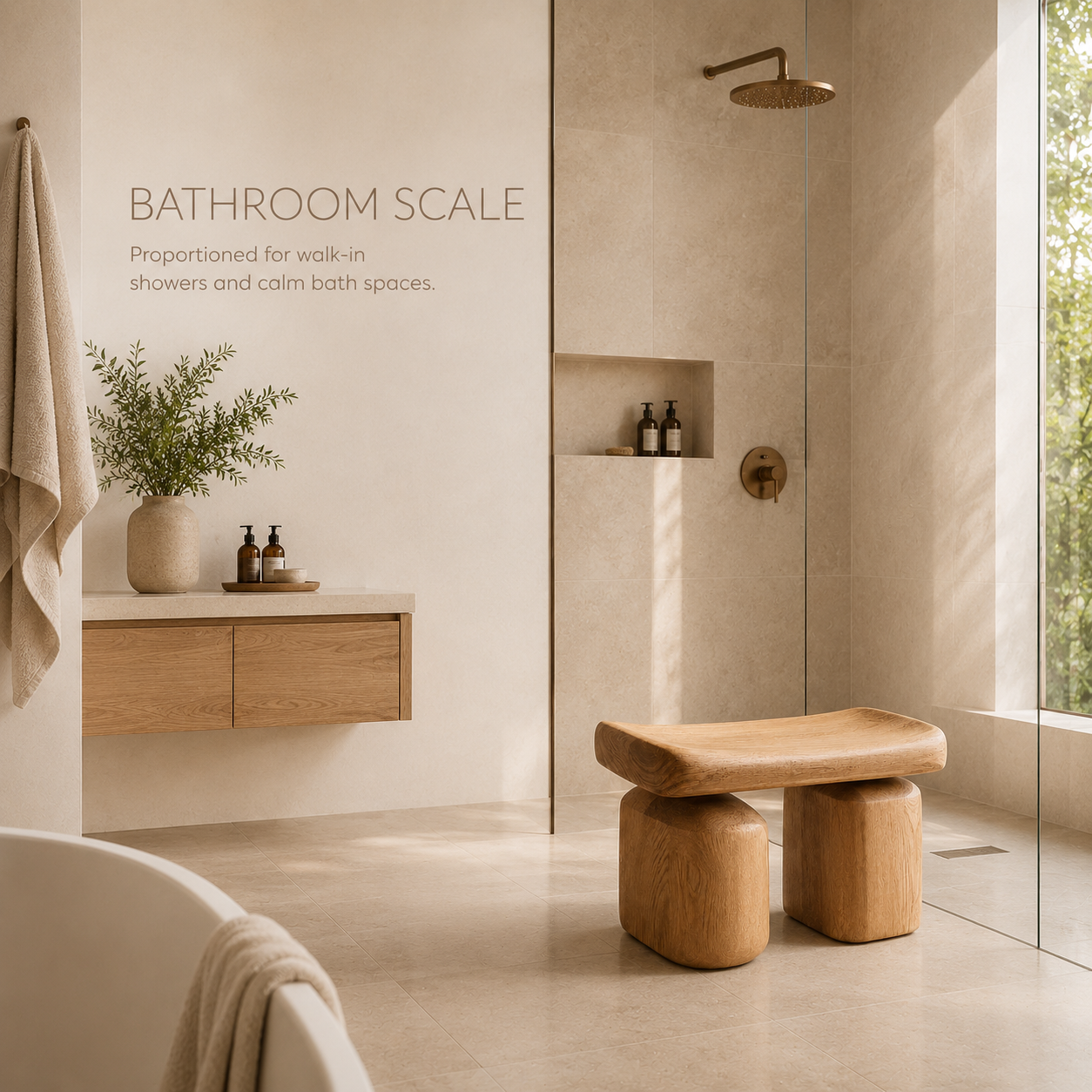 Brielle Sculpted Shower Seat - Design 030 - product image 03