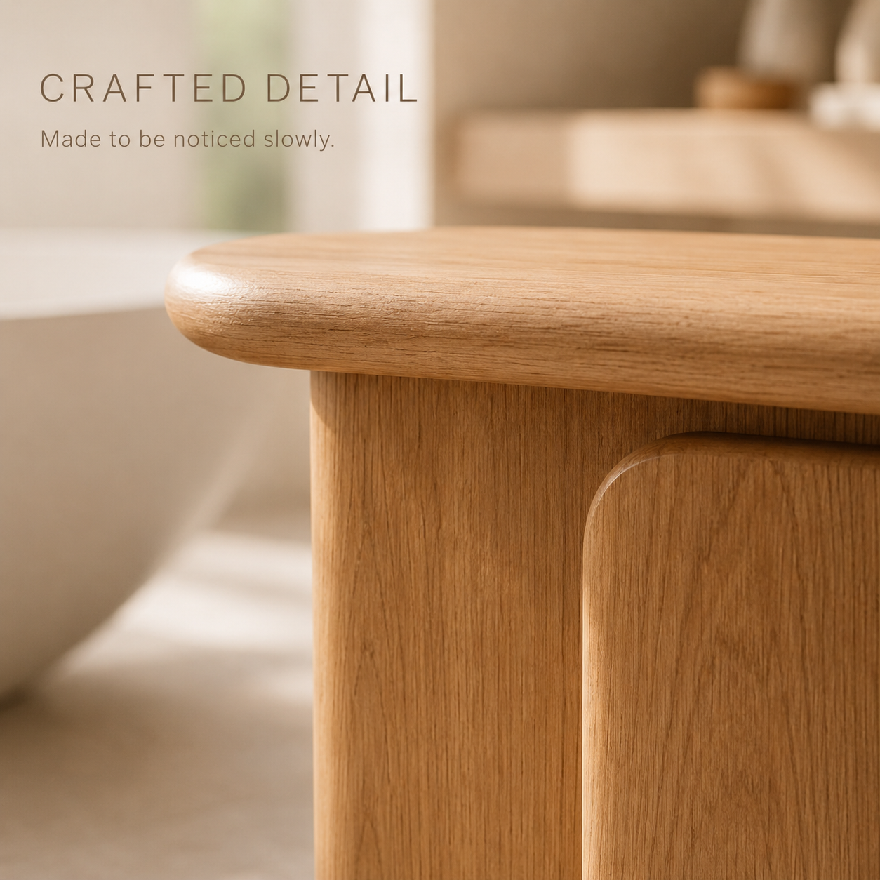 Alden Solid Wood Shower Bench - Design 031 - product image 05