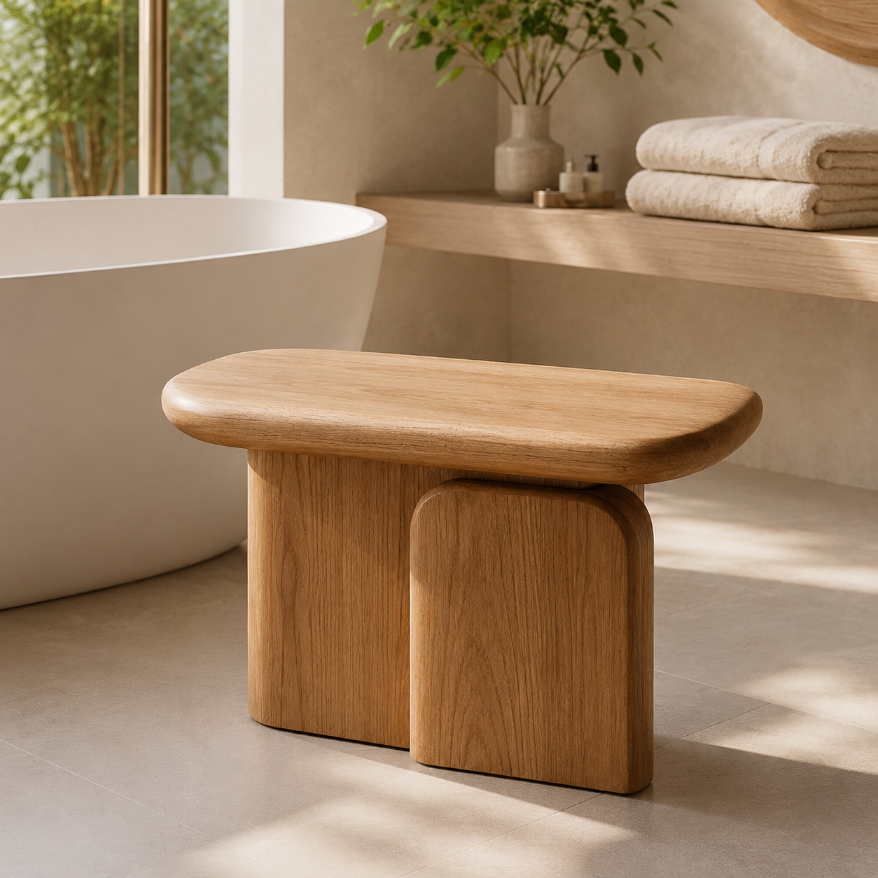 Alden Solid Wood Shower Bench - Design 031 - product image 11