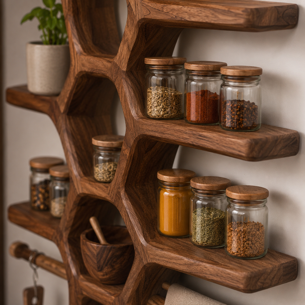 Avery Wall Spice Rack Shelves - Design 001 - product image 05