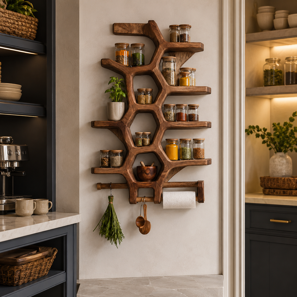 Avery Wall Spice Rack Shelves - Design 001 - product image 10
