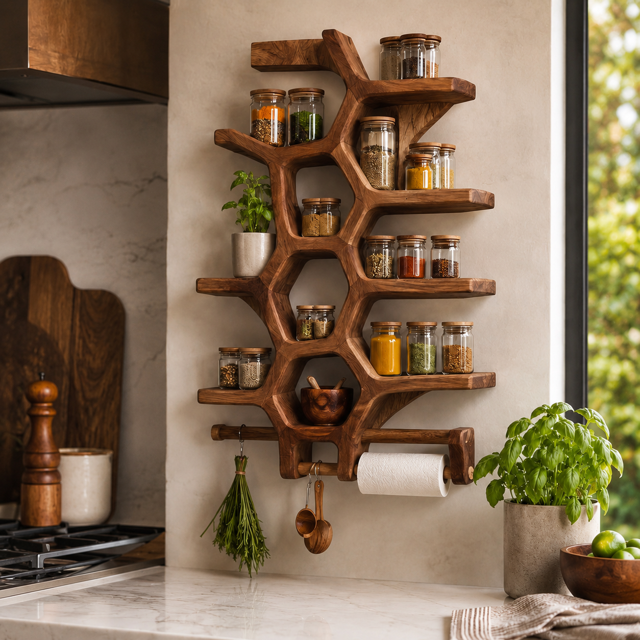 Avery Wall Spice Rack Shelves - Design 001 - product image 11