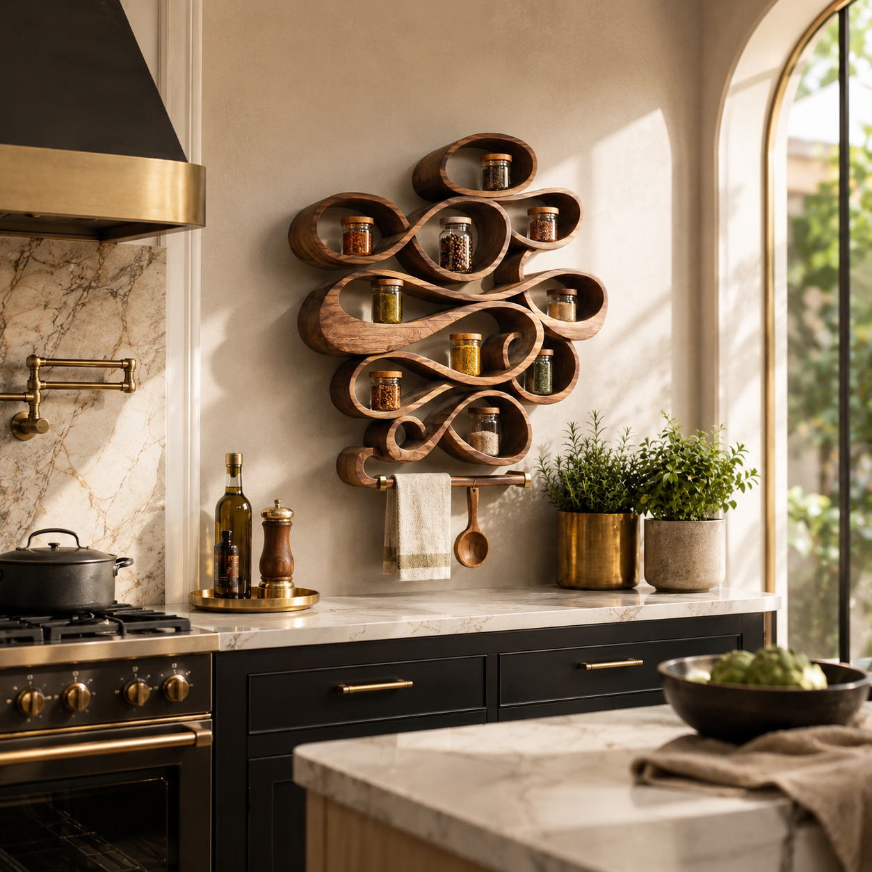 Rowan Solid Wood Spice Rack - Design 002 - product image 04