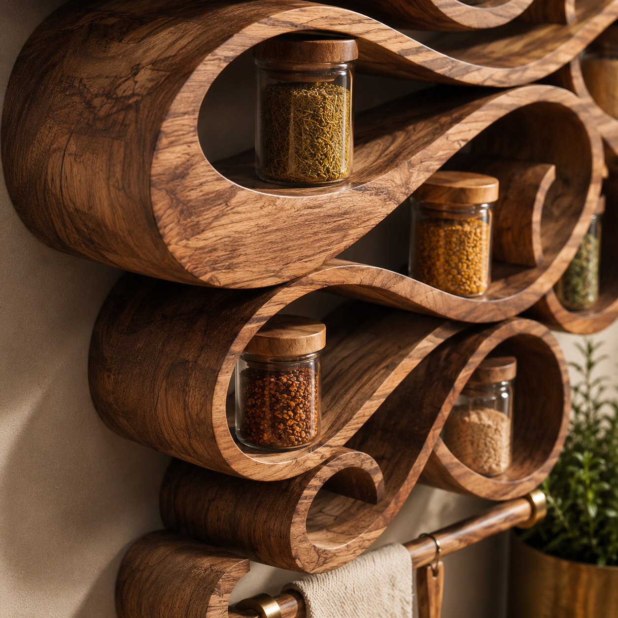 Rowan Solid Wood Spice Rack - Design 002 - product image 05