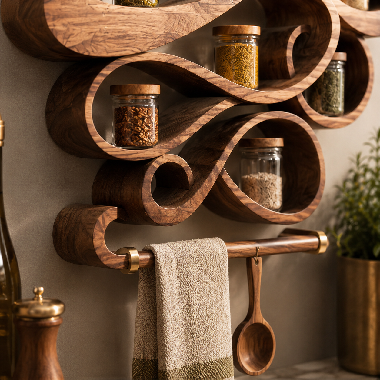 Rowan Solid Wood Spice Rack - Design 002 - product image 06