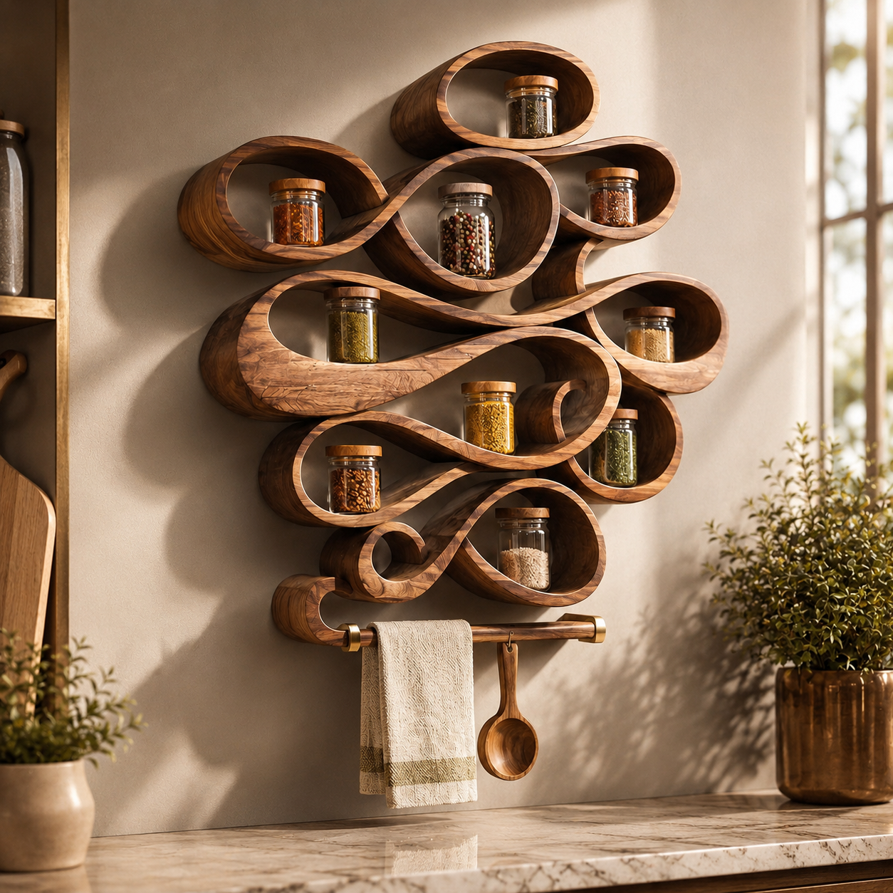 Rowan Solid Wood Spice Rack - Design 002 - product image 09