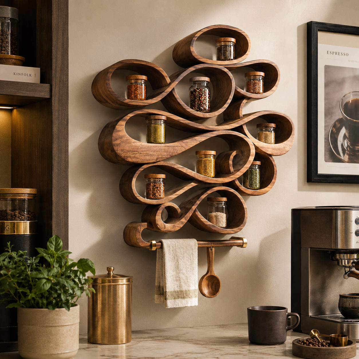 Rowan Solid Wood Spice Rack - Design 002 - product image 10