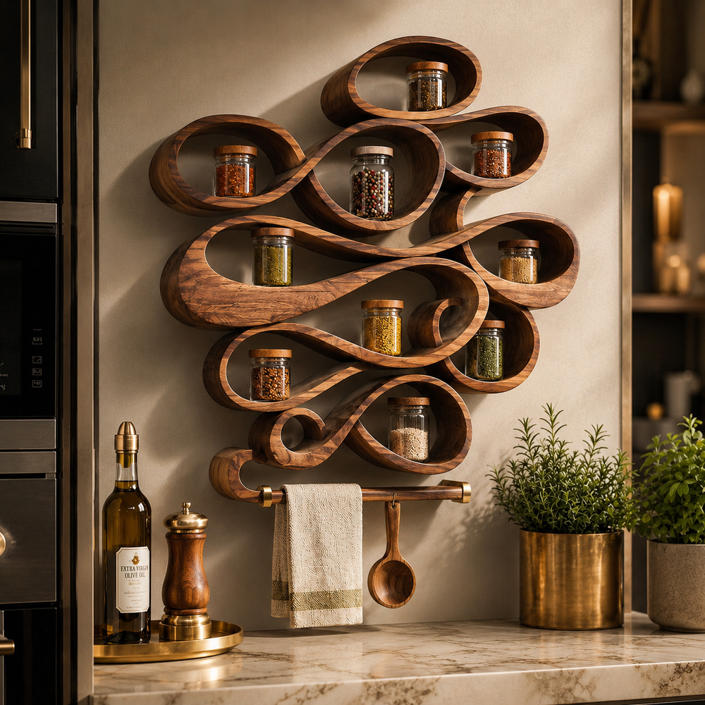 Rowan Solid Wood Spice Rack - Design 002 - product image 11