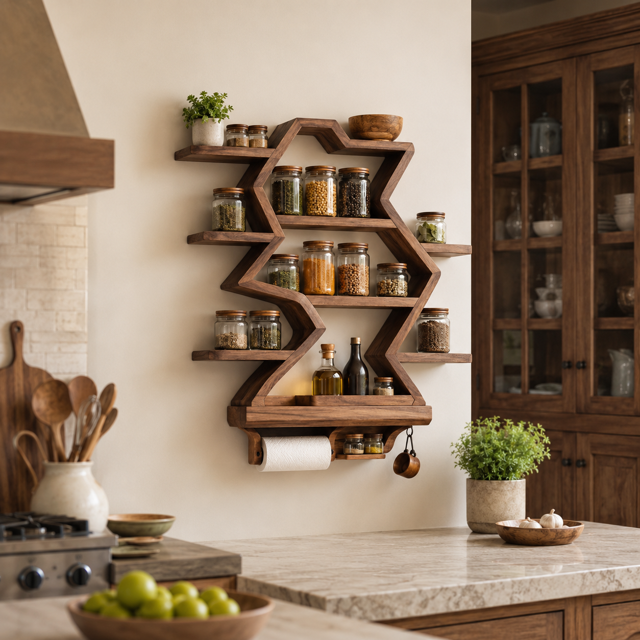 Isla Kitchen Spice Rack Shelves - Design 004 - product image 04