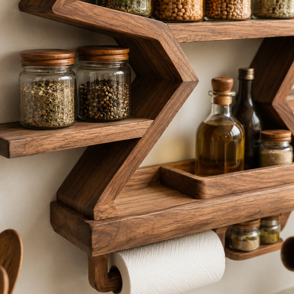 Isla Kitchen Spice Rack Shelves - Design 004 - product image 05