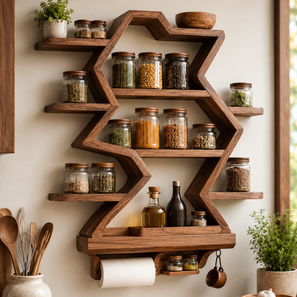Isla Kitchen Spice Rack Shelves - Design 004 - product image 06