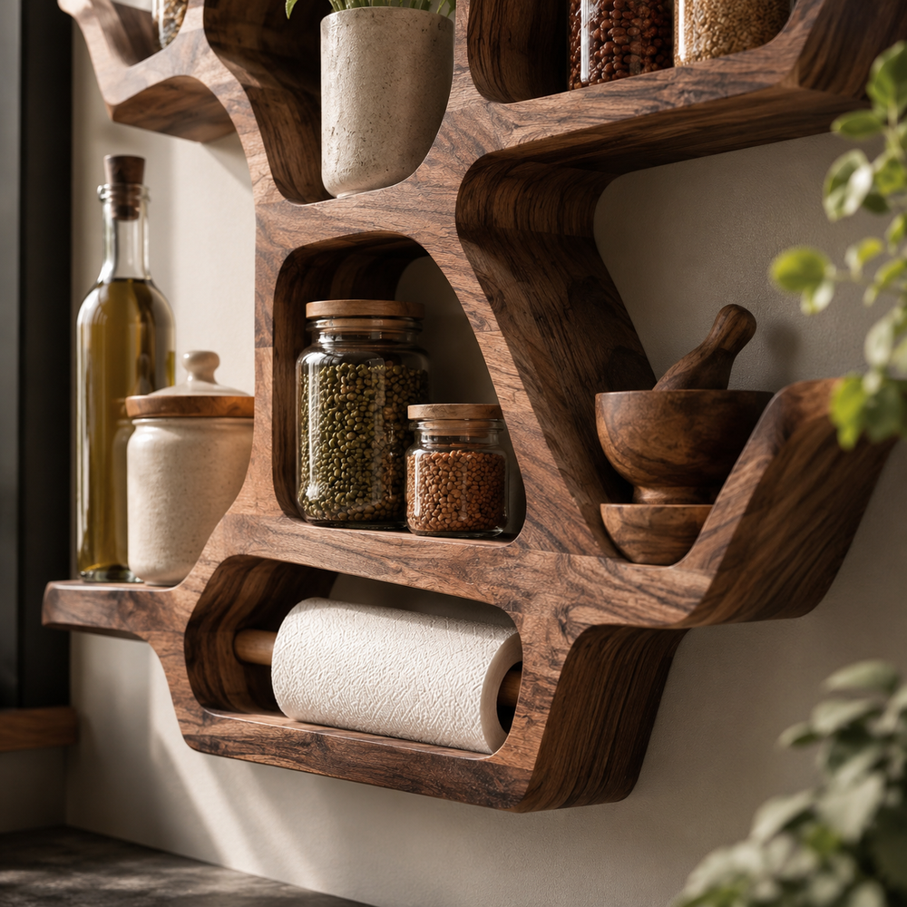 Soren Tall Spice Rack Shelf - Design 005 - product image 05