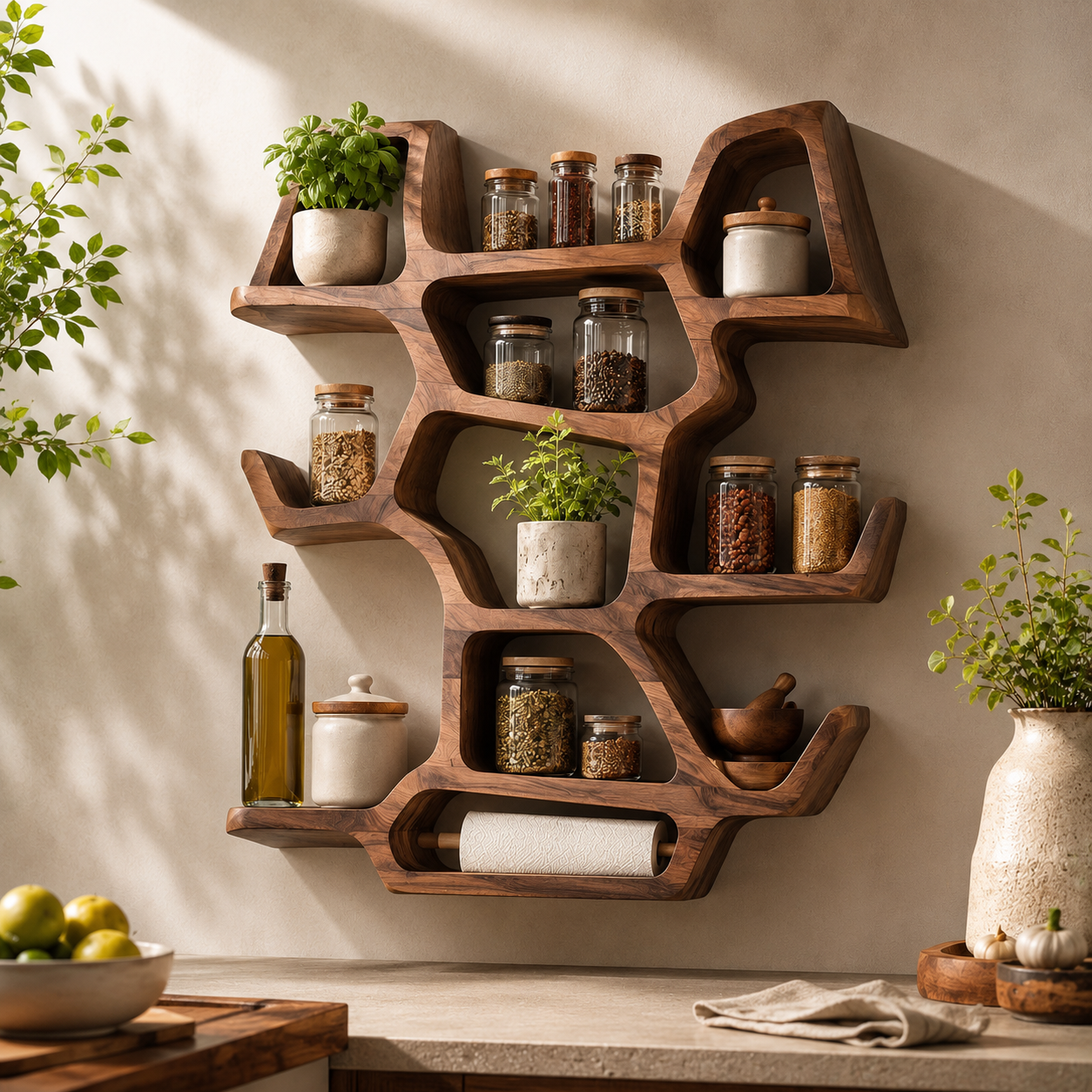 Soren Tall Spice Rack Shelf - Design 005 - product image 08