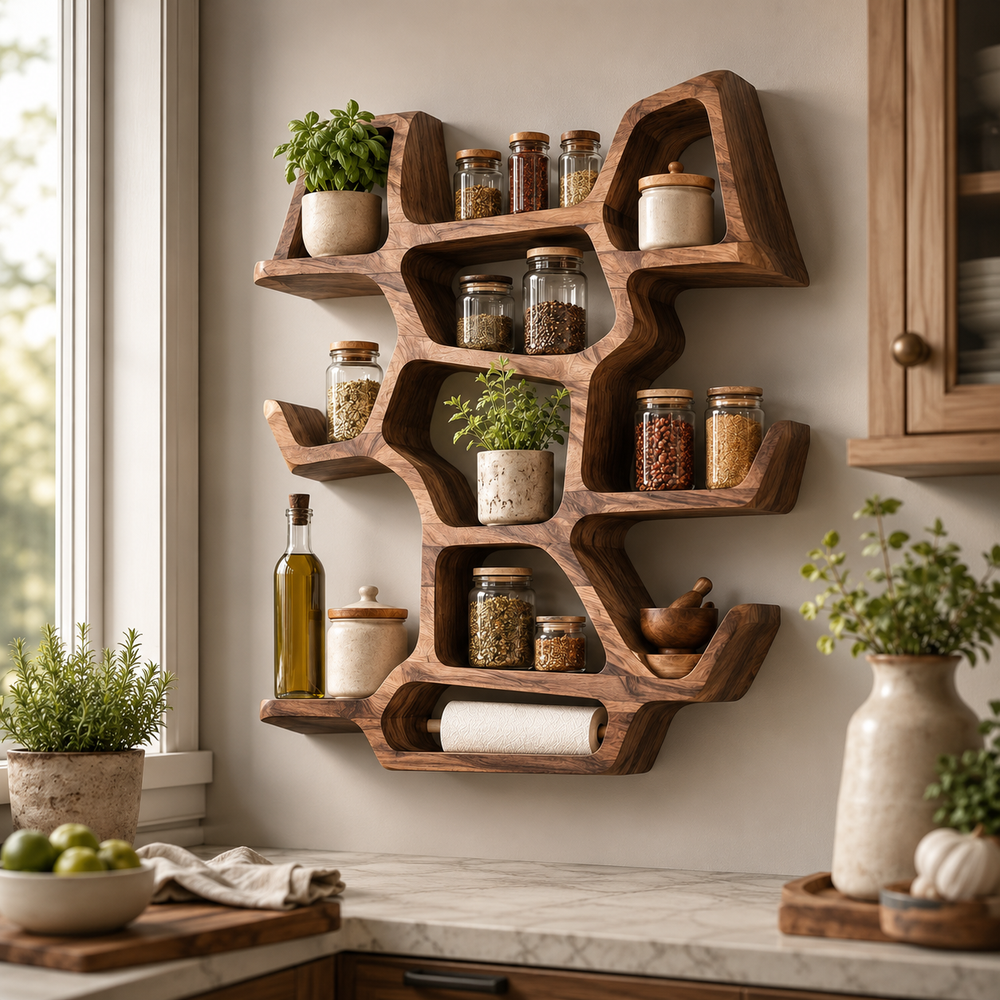 Soren Tall Spice Rack Shelf - Design 005 - product image 11