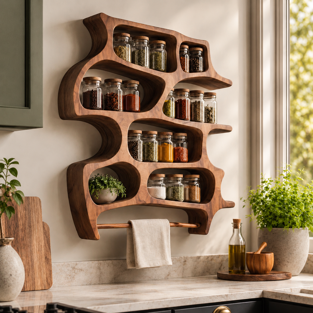Elara Wall Mounted Spice Rack - Design 006 - product image 02