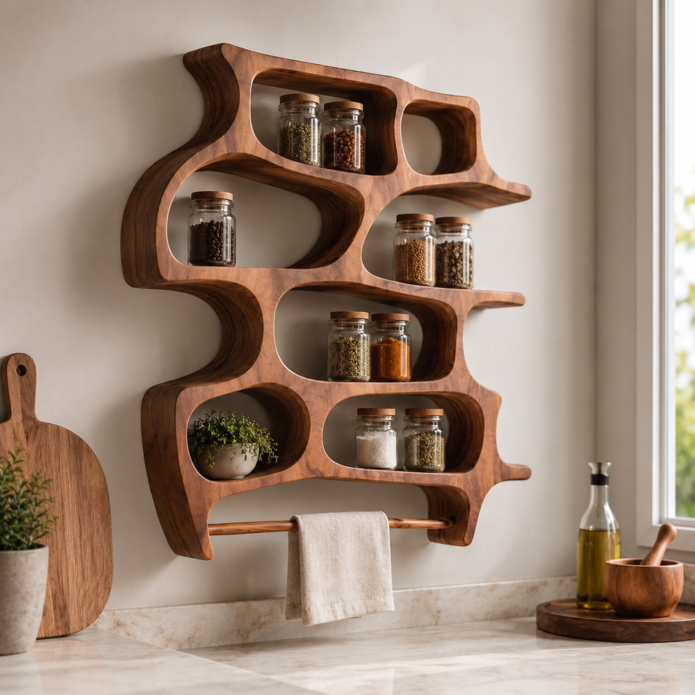 Elara Wall Mounted Spice Rack - Design 006 - product image 03