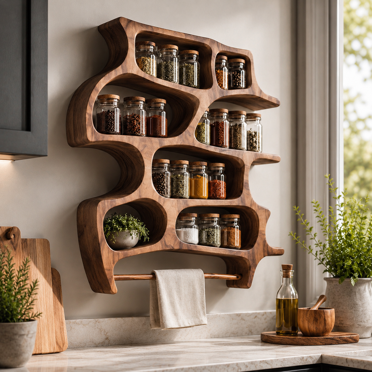 Elara Wall Mounted Spice Rack - Design 006 - product image 09