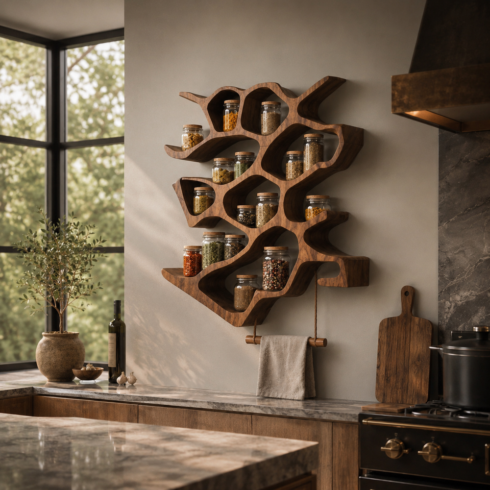 Calder Warm Wood Spice Shelf - Design 008 - product image 04