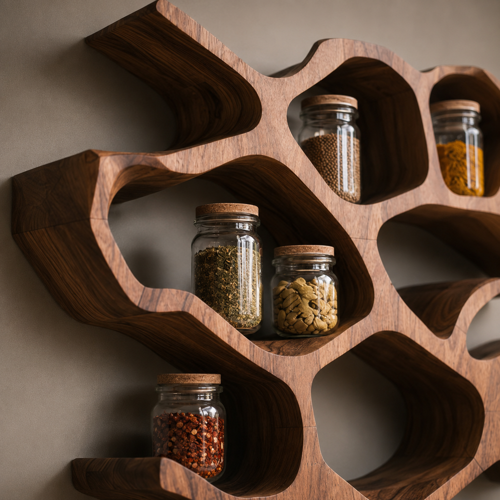 Calder Warm Wood Spice Shelf - Design 008 - product image 05