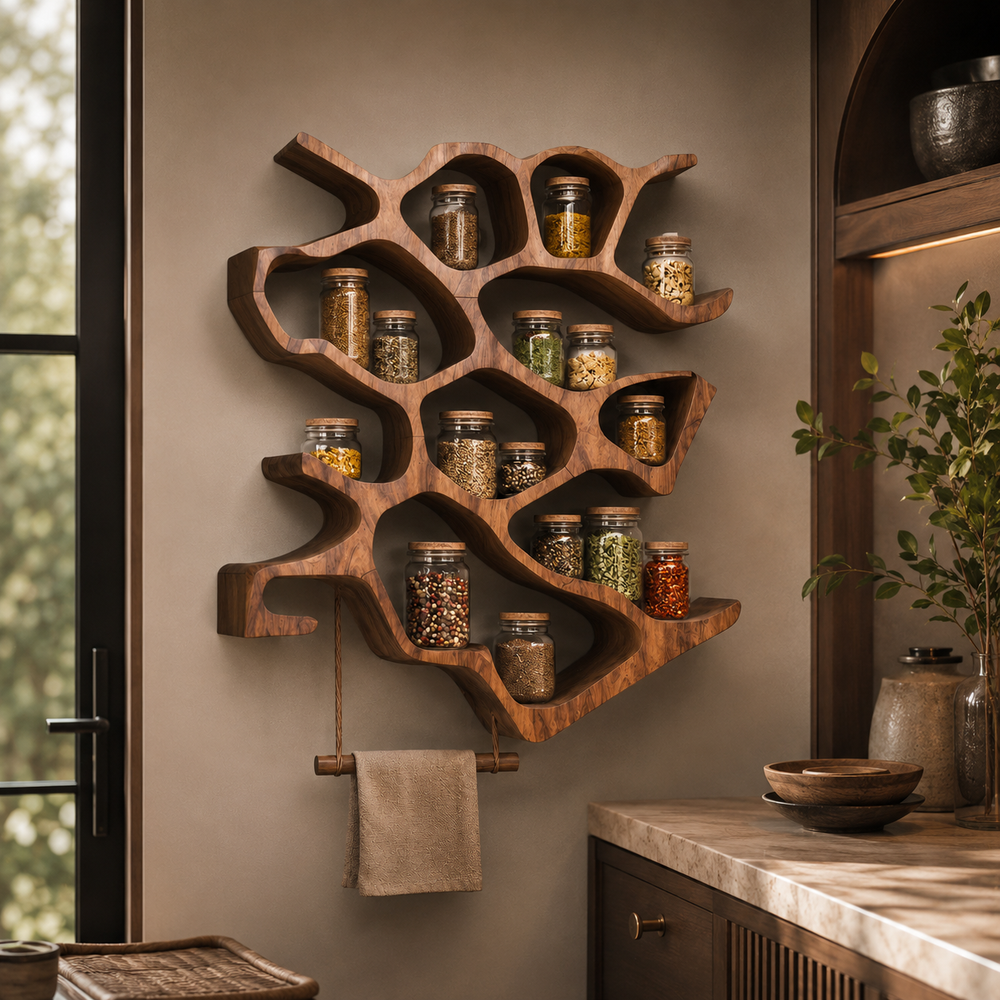 Calder Warm Wood Spice Shelf - Design 008 - product image 10