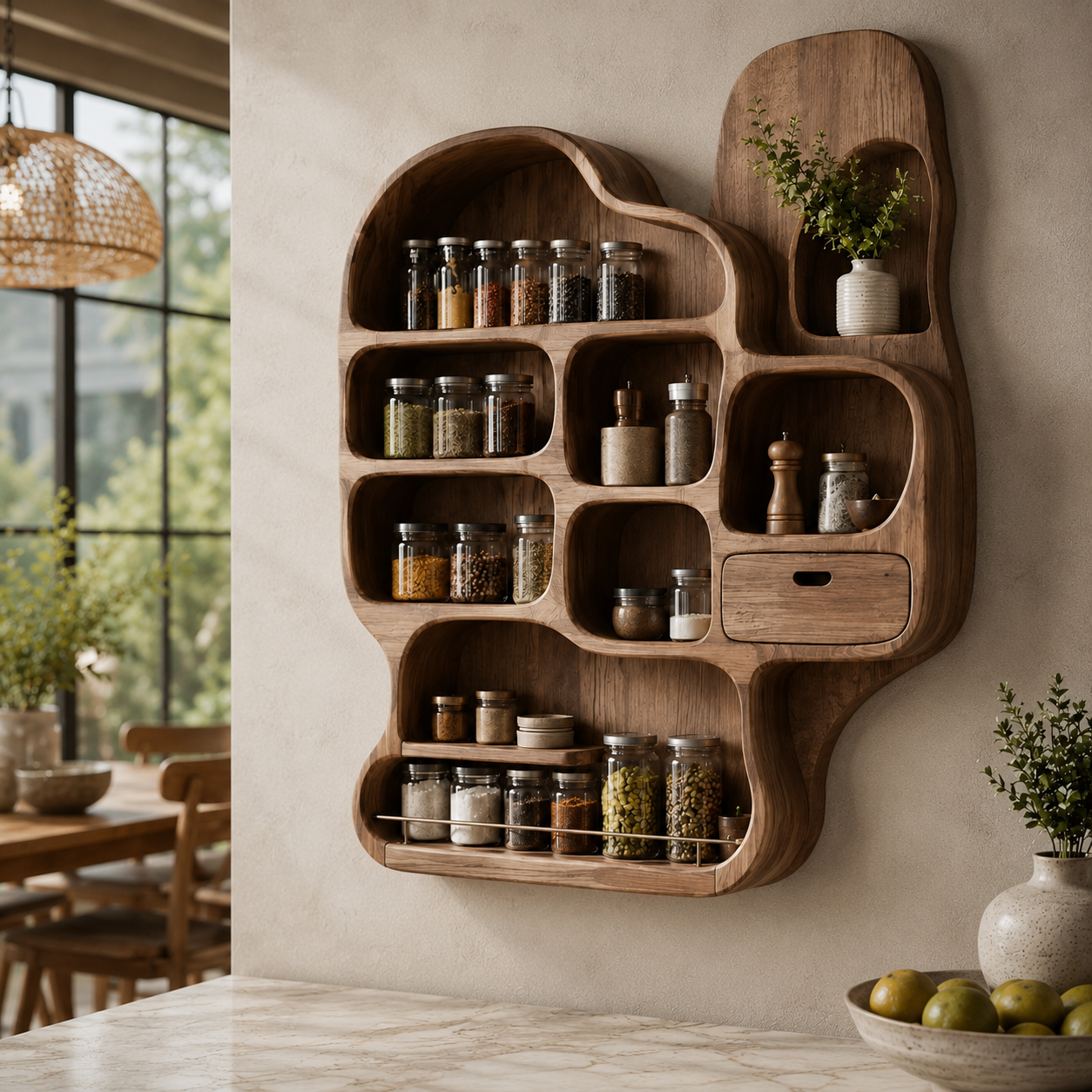 Avery Wall Spice Rack Shelves - Design 009 - product image 03