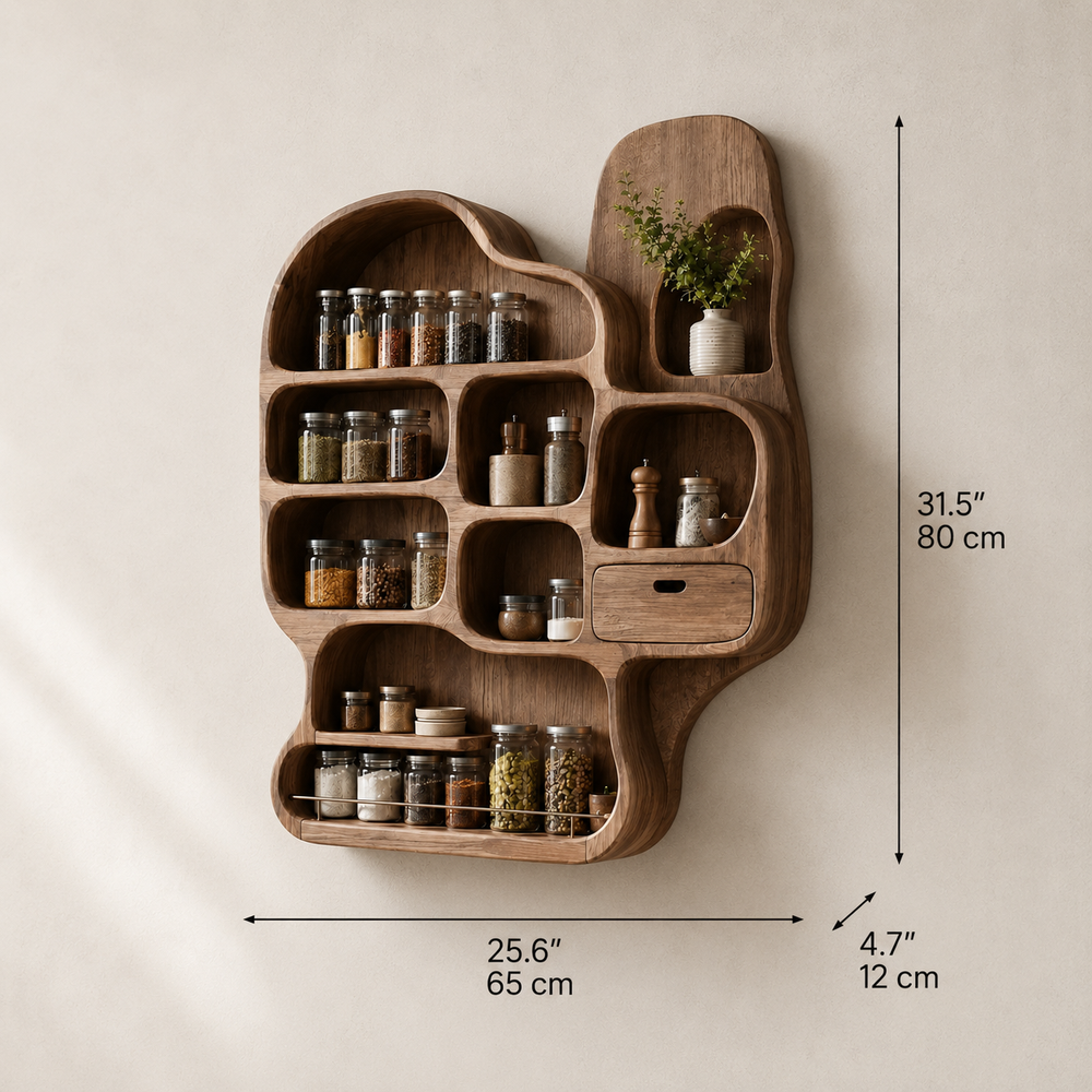 Avery Wall Spice Rack Shelves - Design 009 - product image 08